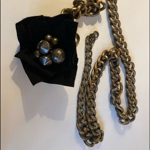 Copper chain adjustable belt size Small